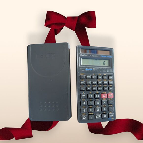 Casio FX-260 Solar Fraction Scientific Calculator with Slide Case Working - Picture 1 of 6